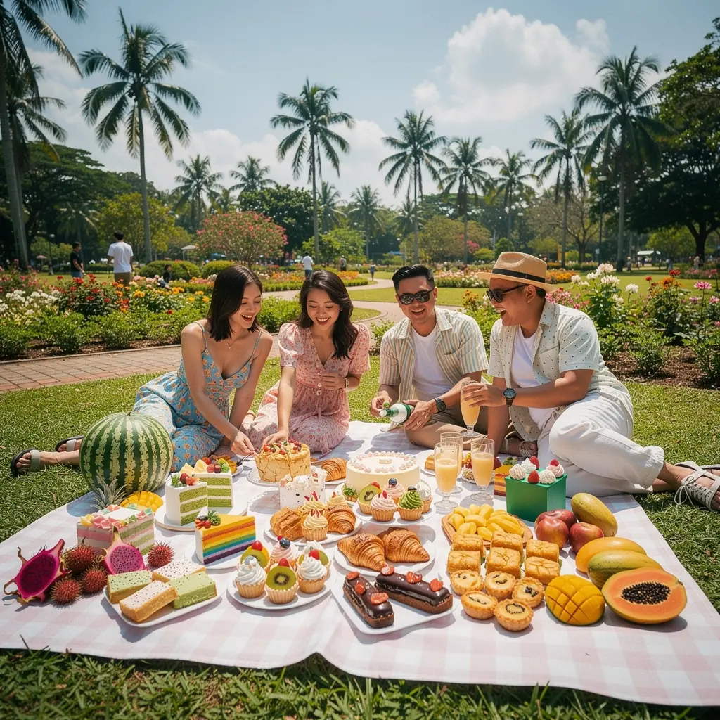 A rich and creamy cheesecake topped with a raspberry sauce, served on a decorative plate.